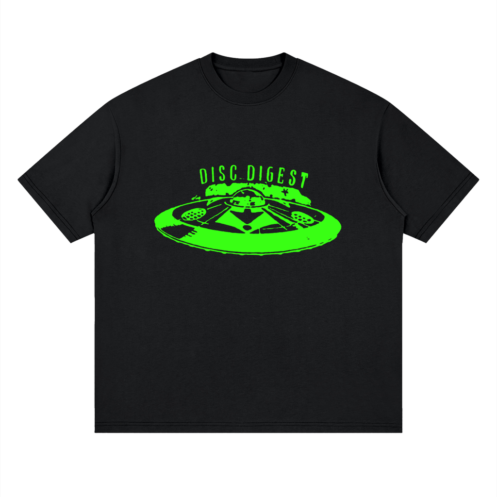 Disc Digest Neon — Drop Shoulder T-Shirt