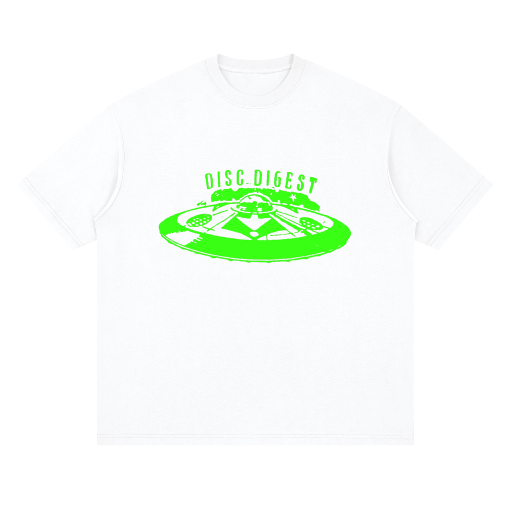 Disc Digest Neon — Drop Shoulder T-Shirt
