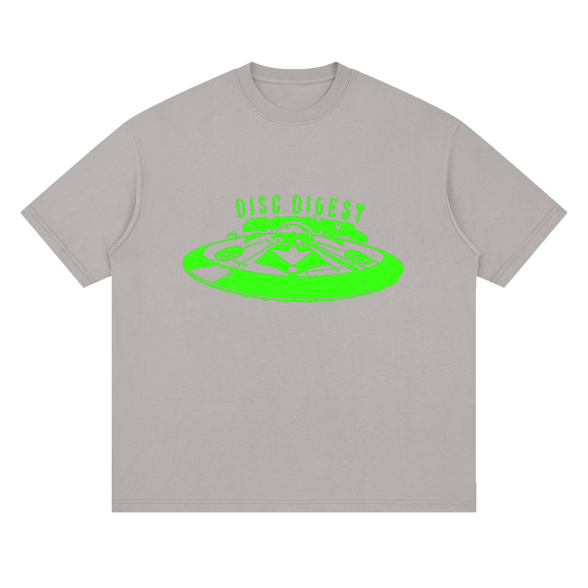 Disc Digest Neon — Drop Shoulder T-Shirt