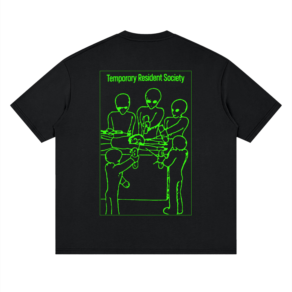 Temporary Resident Society Neon — Drop Shoulder T-Shirt