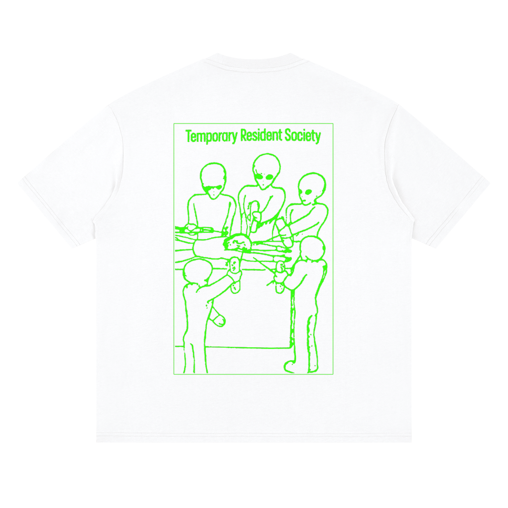 Temporary Resident Society Neon — Drop Shoulder T-Shirt