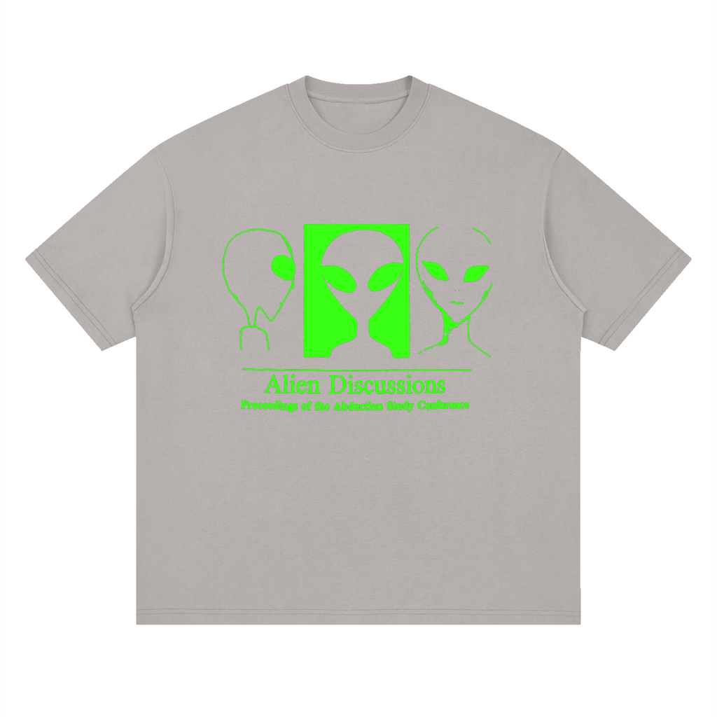 Alien Discussions Neon — Drop Shoulder T-Shirt