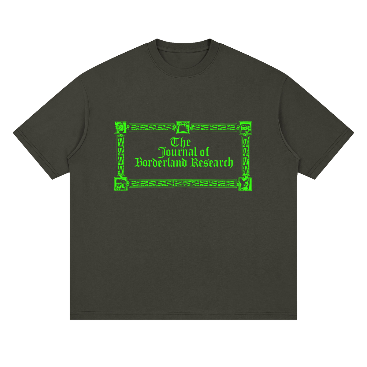 Borderland Research Neon — Drop Shoulder T-Shirt