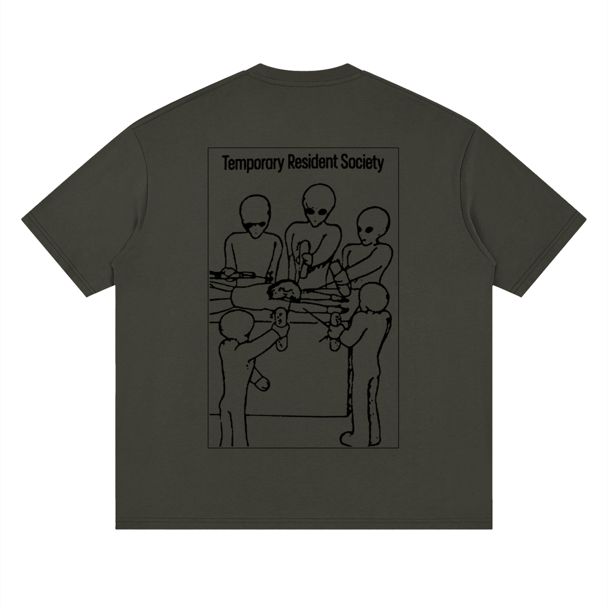 Temporary Resident Society — Drop Shoulder T-Shirt