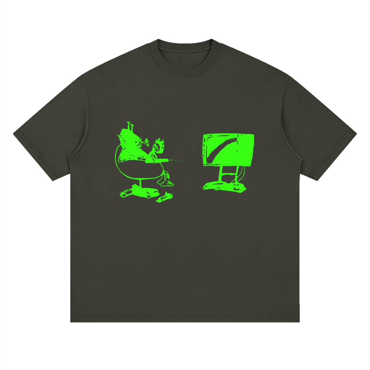 Mars TV Neon — Drop Shoulder T-Shirt