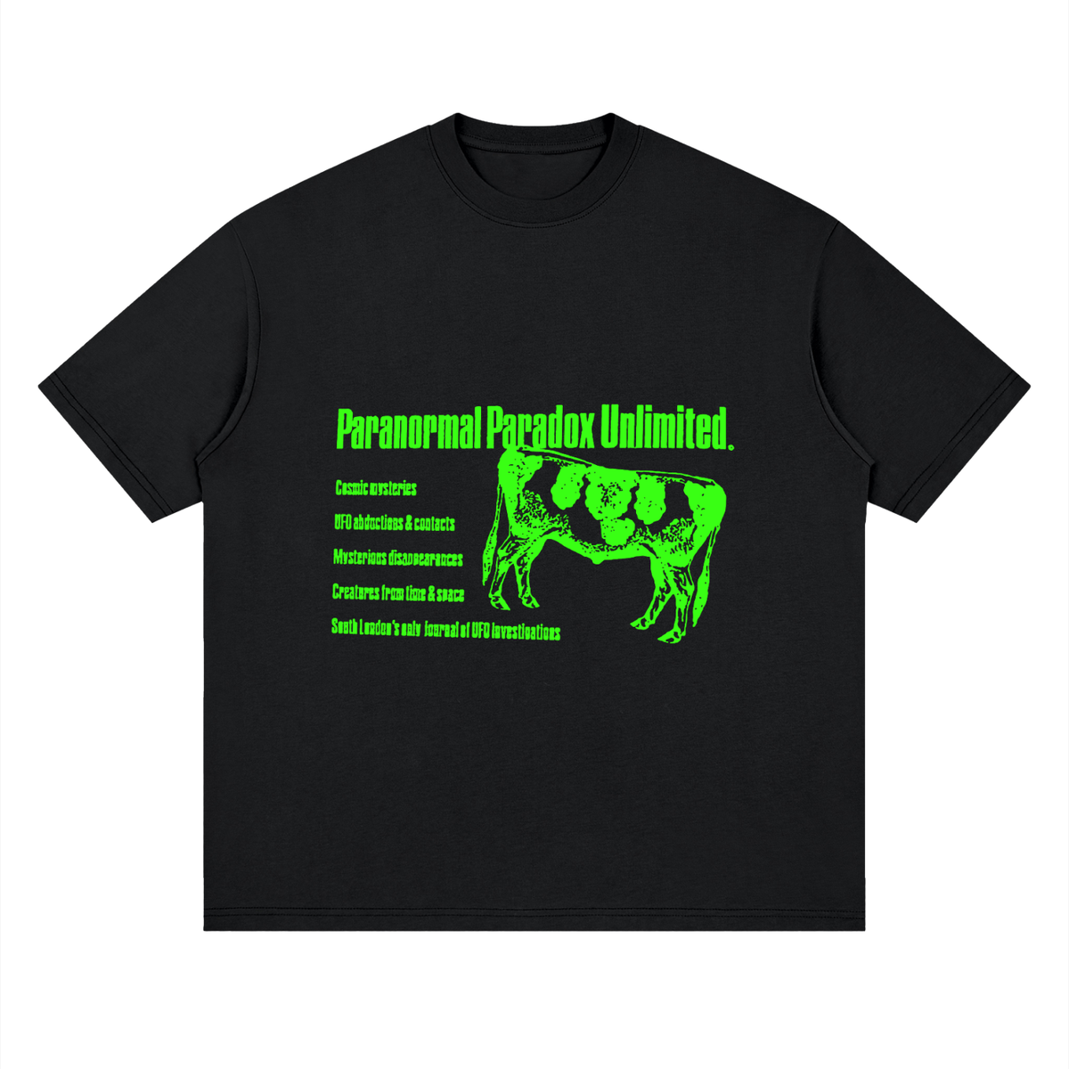 Paranormal Paradox Neon — Drop Shoulder T-Shirt