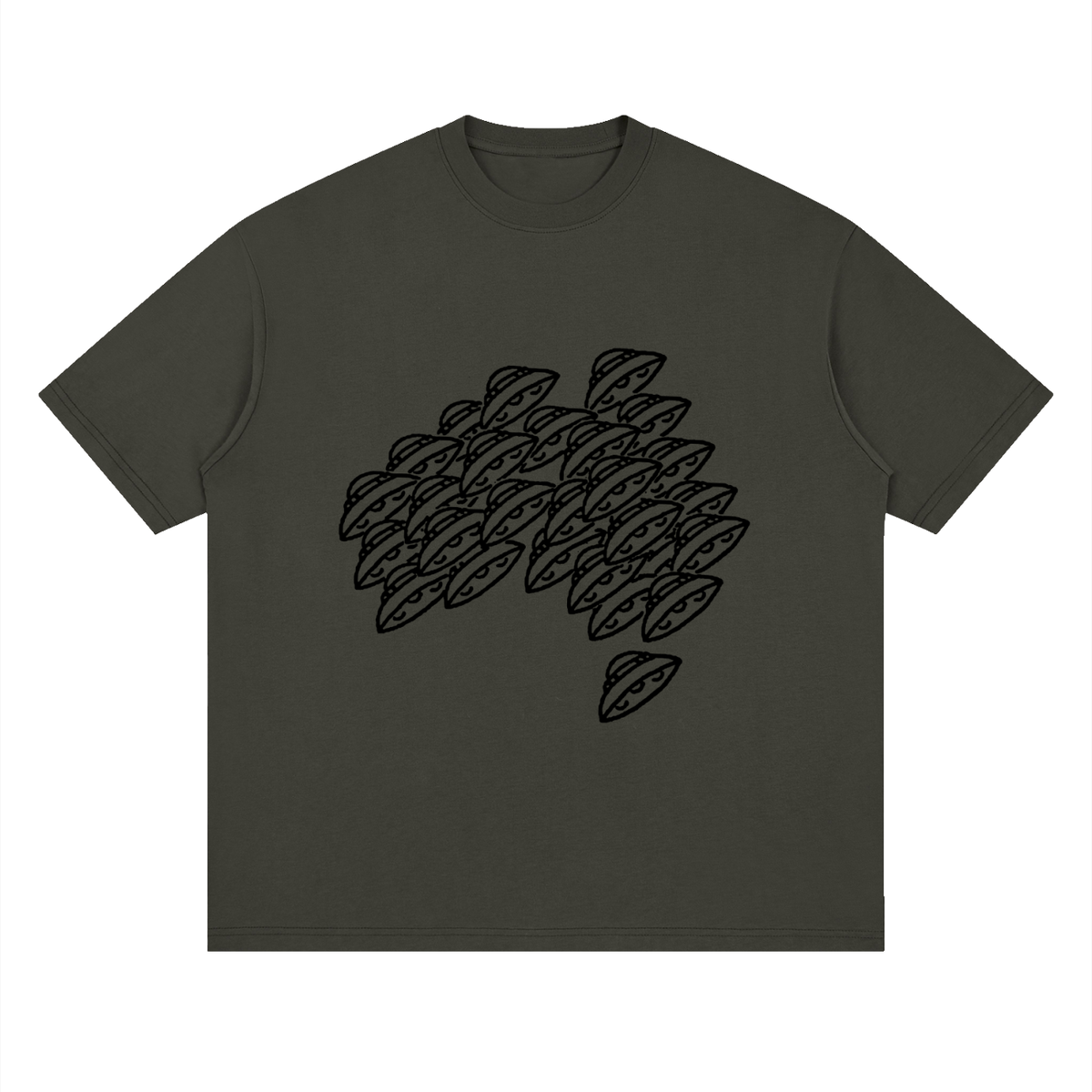 Saucer Fleet — Drop Shoulder T-Shirt
